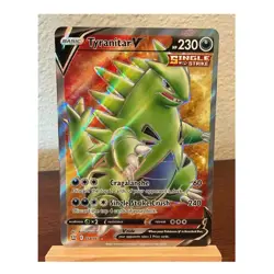 Pokemon Tyranitar V 154/163 Swsh05 Battle Styles Ultra Rare Full Art Holo - Image 1