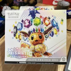 New Sealed Pokemon Scarlet & Violet Prismatic Evolutions Elite Trainer Box - Image 1