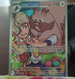 Arven's Greedent 205/182 Sv10 Destined Rivals IR Full Art Holo EN - Image 1