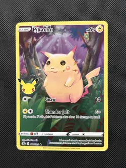 Pikachu 005/025 NM/VLP - Celebrations 25th - Full Art Rare - Pokemon TCG - Image 1