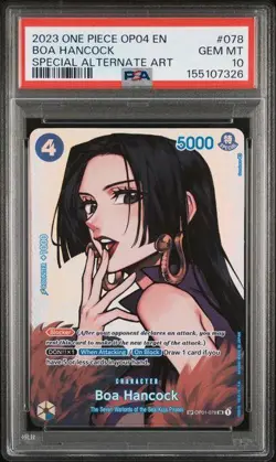 2023 One Piece OP01-078 Boa Hancock Special Alternate Art PSA 10 - Image 1