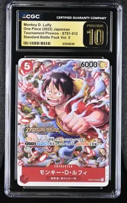 2023 ONE PIECE MONKEY D. LUFFY TOURNAMENT PROMO ST01-012 CGC 10 PRISTINE - Image 1