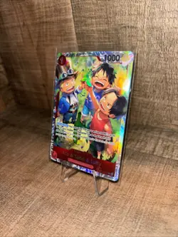 Ace & Sabo & Luffy OP13-007 - One Piece TCG English - SR Foil NM Near-Mint - Image 1