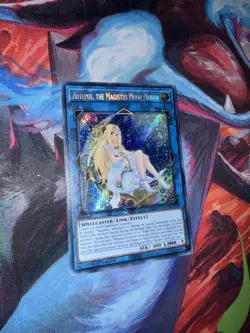 Yugioh Card Artemis, the Magistus Moon Maiden BLCR-EN095 Secret Rare 1st Ed NM - Image 1