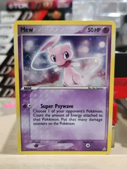 Pokemon Card Mew 111/110 EX Holon Phantoms Holo Ultra Rare LP TCG - Image 1
