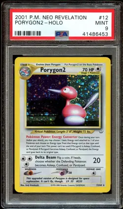 PSA 9 MINT Porygon2 12/64 HOLO RARE Neo Revelation Pokemon Card - Image 1