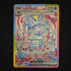Pokemon TCG Sylveon EX 156/131 Prismatic Evolutions Illustration Holo Card NM - Image 1