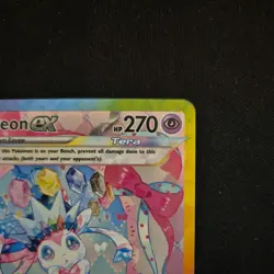 Pokemon TCG Sylveon EX 156/131 Prismatic Evolutions Illustration Holo Card NM - Image 5