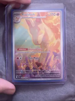 Pokemon TCG Rapidash Destined Rivals Illustration Rare Card 189/182 - Image 1