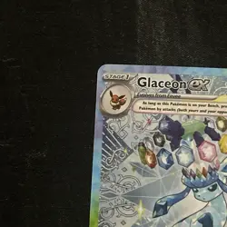 Pokemon TCG Glaceon EX Card Sir Prismatic Evolutions 150/131 Fresh NM Condition - Image 2