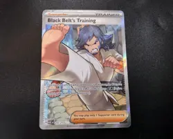 Black Belt's Training 255/217 Full Art Ascended Heroes Pokemon Card LP - Image 1