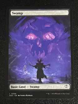 MTG Secrets of Strixhaven Swamp Full Art 0269 NM - Image 1
