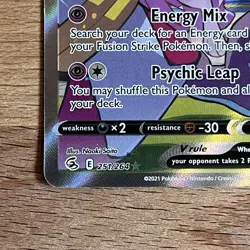 Pokemon TCG Fusion Strike Holo Mew v Alt Art Ultra Rare Card 251/264 - Image 5