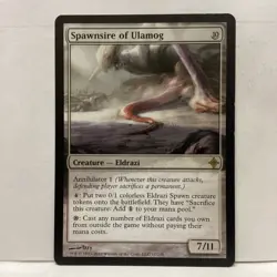 MTG Spawnsire of Ulamog Magic: The Gathering Rise of the Eldrazi Rare #11 - Image 1