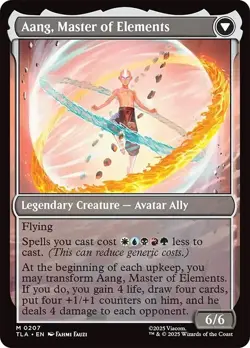 MTG Avatar Aang // Aang, Master of Elements - Avatar: The Last Airbender #207 - Image 2