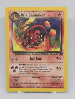 Dark Charmeleon 32/82 Pokemon Team Rocket W Stamp Promo MP - Image 1