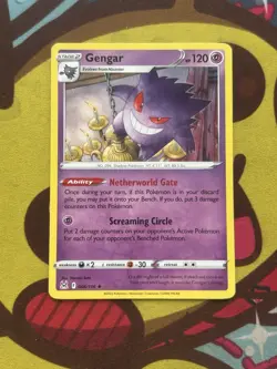 Pokemon Gengar 066/196 - Non Holo Rare - SWSH Lost Origin - Exclusive Excellent - Image 1
