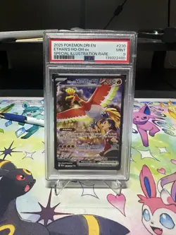 2025 Pokemon Ethans Ho Oh ex #230/182 Special Illus Rare PSA 9 - Image 1