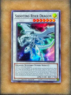 Yugioh Shooting Riser Dragon DANE-ENSE3 Super Rare Limited Edition NM - Image 1