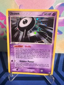 Unown L - L/28 - Unseen Forces #L Vintage Mid Era Holo Pokemon Card - NM - Image 1