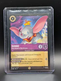 Disney Lorcana Dumbo Ninth Wonder of the Universe Fabled Legendary 45/204 EN - Image 3