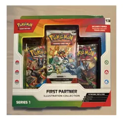 Pokemon TCG First Partner Illustration Collection Series 1 Promo Cards 3ct (6+) - Image 1
