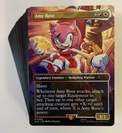 MTG Magic The Gathering Amy Rose 🦔Equipment Budget 100 Card Commander Deck - Image 1