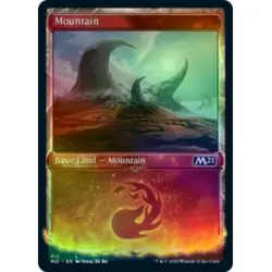 FOIL MOUNTAIN (SHOWCASE) (312) X4 Core Set 2021 M21 Magic MTG MINT CARD - Image 1