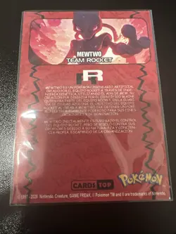 Mewtwo - Gold Holo Box Hit - Cards Top Rocket Set - Pokemon Card NM - Image 2