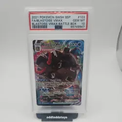 Blastoise VMAX SWSH103 SWSH: Sword & Shield Promo Cards Graded PSA 10 - Image 1