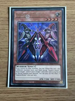 Yu-gi-oh Imperial Bower KICO-EN003 Ultra Rare 1st Edition NM card - Image 2