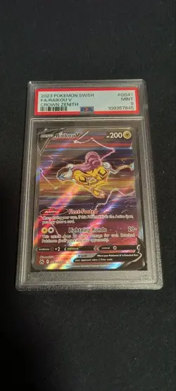 2023 Pokemon SWSH FA/Raikou V Crown Zenith #GG41 GG41/GG70 TCG Card (PSA: 9) - Image 1