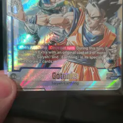 Bandai Dragon Ball Super Gotenks SB02-022 SR Foil Alt Art Extra Card - Image 4