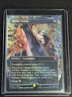 Buster Sword Borderless Foil MTG Final Fantasy Unplayed NM Card # FIN 351 - Image 3