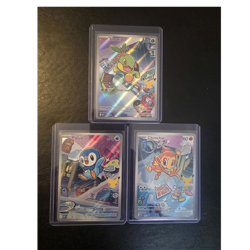 Pokemon TCG 3-Card Lot First Partners Turtwig Piplup Chimchar holo - Image 1