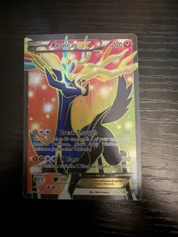 Pokemon Xerneas EX Full Art Ultra Rare Holo Card 146/146 XY 170HP - Image 1