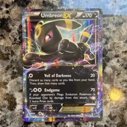 Pokemon Umbreon EX Ultra Rare Holo Fates Collide 55/124 170HP Basic TCG Card - Image 1