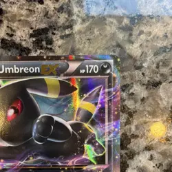 Pokemon Umbreon EX Ultra Rare Holo Fates Collide 55/124 170HP Basic TCG Card - Image 2