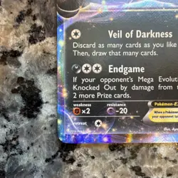 Pokemon Umbreon EX Ultra Rare Holo Fates Collide 55/124 170HP Basic TCG Card - Image 4