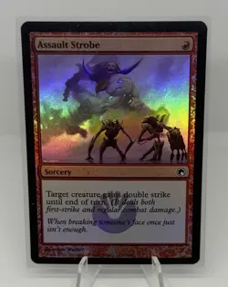 MtG Assault Strobe Scars of Mirrodin Foil NM - Image 1