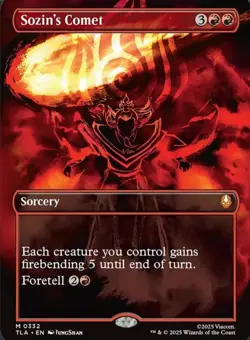 Sozin's Comet (0332) (Borderless) Avatar: The Last Airbender Foil NM - Image 1
