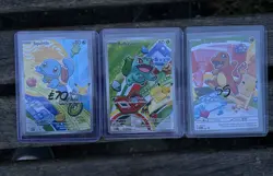 🟢Pokemon TCG First Partner Illustration Gen 1 Kanto Starters Set Mint✅ - Image 1