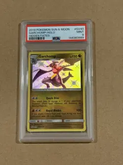POKEMON 2019 Hidden Fates GARCHGOMP Holo Sun Moon #SV40 PSA 9 Mint 2 - Image 1