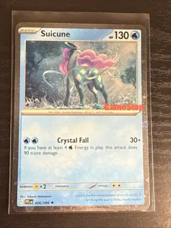 Pokemon Phantasmal Flames #026/094 Suicune (Cosmos Holo Gamestop Exclusive) - Image 1