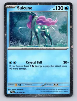 Suicune Cosmos Holo Promo 026/094 Phantasmal Flames Pokemon NM - Has Swirl - Image 1