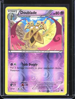 Pokemon TCG Doublade 61/122 BREAKpoint Reverse Holo B-0001 - Image 1