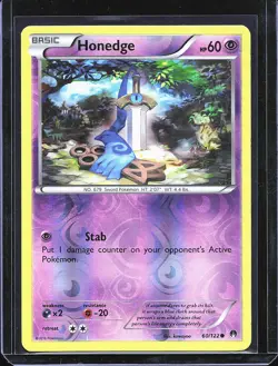 Pokemon TCG Honedge 60/122 BREAKpoint Reverse Holo B-0001 - Image 1