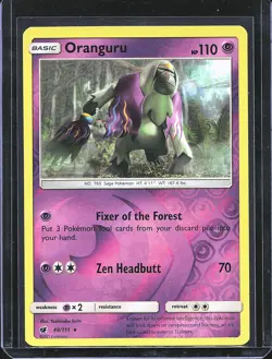Pokemon TCG Oranguru 48/111 Crimson Invasion Reverse Holo B-0001 - Image 1