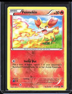 Pokemon TCG Fennekin 11/124 Fates Collide Reverse Holo B-0001 - Image 1