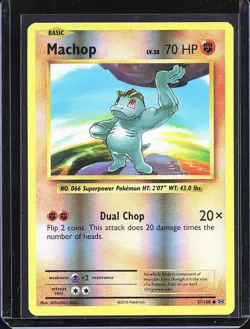 Pokemon TCG Machop 57/108 Reverse Holo Evolutions B-0002 - Image 1